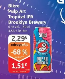 Brooklyn Brewery - Bière Pulp Art Tropical IPA  offre à 2,29€ sur Colruyt