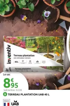 Terreau Plantation Uab 40 L offre à 8,95€ sur Mr Bricolage