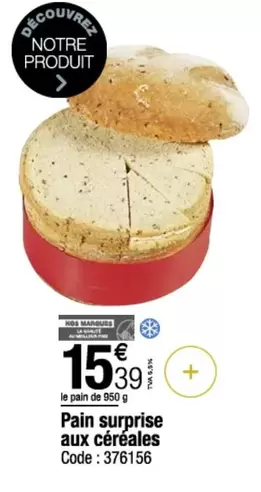 Pain Surprise Aux Céréales offre à 15,39€ sur Promocash