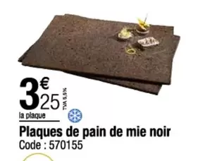 Plaques De Pain De Mie Noir offre à 3,25€ sur Promocash