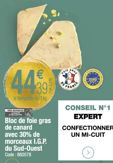 Foie Gras De Frane offre à 34,99€ sur Promocash