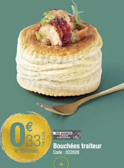 Bouchées Traiteur offre à 0,33€ sur Promocash