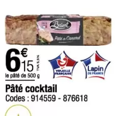 Pate Cocktail offre à 6,15€ sur Promocash