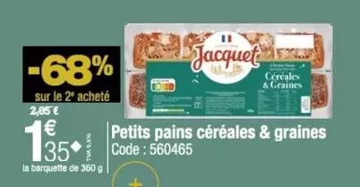 Petits Pains Céréales & Graines offre à 1,35€ sur Promocash