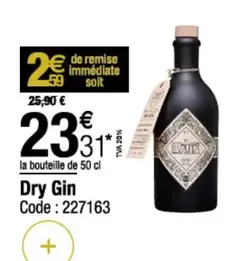 Dry Gin offre à 23,31€ sur Promocash