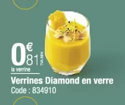 Verrines Diamond En Verre offre à 0,81€ sur Promocash