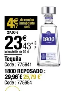 Tequila offre à 23,43€ sur Promocash