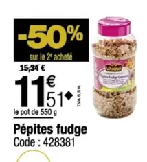 Pépites Fudge offre à 11,51€ sur Promocash