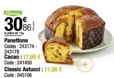 Panettone offre à 30,86€ sur Promocash