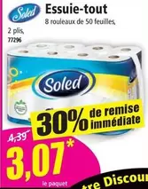 Soled - Essuie-Tout offre à 3,07€ sur Norma