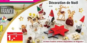 Décoration De Noël offre à 1€ sur Norma