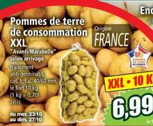 Pommes De Terre De Consommation XXL offre à 6,99€ sur Norma