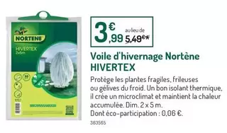 Dim - Voile D'hivernage offre à 3,99€ sur Botanic