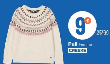 Creeks - Pull Femme offre à 9€ sur La Halle