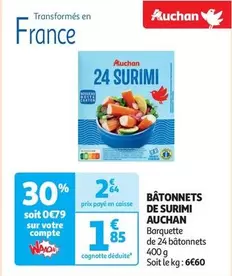 Auchan - Bâtonnets De Surimi offre à 1,85€ sur Auchan Supermarché