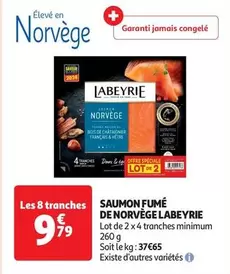 Labeyrie - Saumon Fumé De Norvège offre à 9,79€ sur Auchan Supermarché