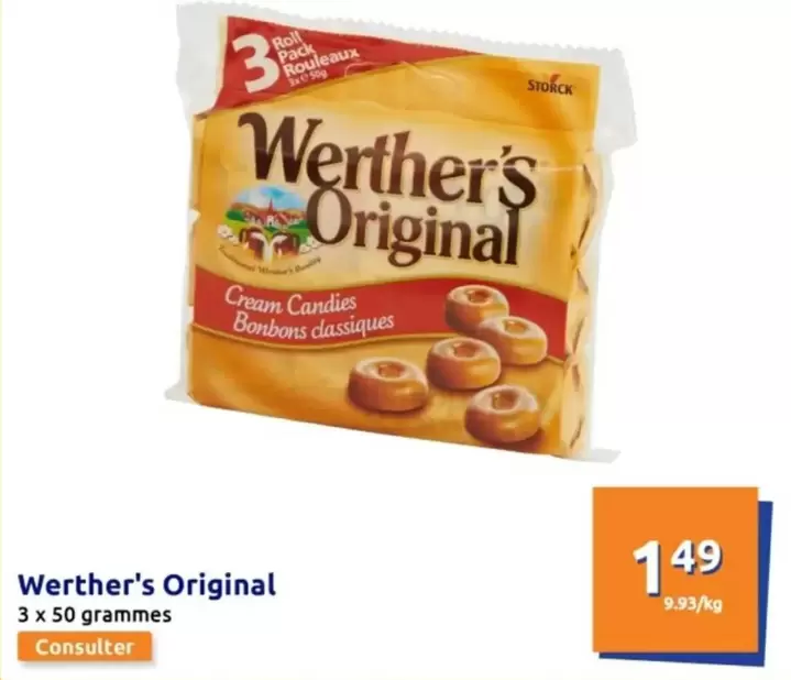 Werthers - Original offre à 1,49€ sur Action