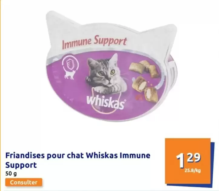 Whiskas - Friandises Pour Chat  Immune Support offre à 1,29€ sur Action