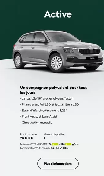 TOUS - Active offre sur Škoda