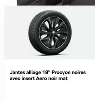 Jantes Alliage 18" Procyon Noires Avec Insert Aero Noir Mat offre sur Škoda