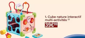 Cube Nature Interactif Multi-Activités offre à 39,99€ sur Monoprix