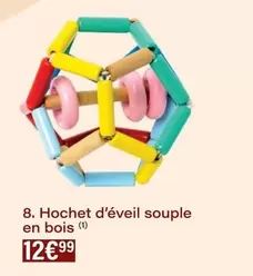 Hochet D'Éveil Souple En Bois offre à 12,99€ sur Monoprix