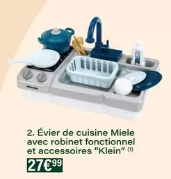 Klein - Évier De Cuisine Miele Avec Robinet Fonctionnel Et Accessoires offre à 27,99€ sur Monoprix