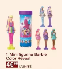 Barbie - Mini Figurine Color Reveal offre à 4,99€ sur Monoprix