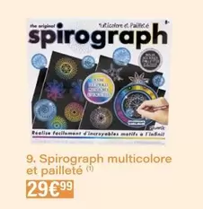 Spirograph Multicolore Et Pailleté offre à 29,99€ sur Monoprix