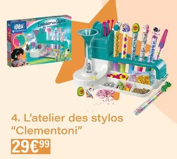 Clementoni - L'Atelier Des Stylos offre à 29,99€ sur Monoprix