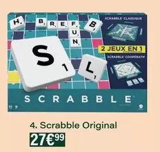 Scrabble Original offre à 27,99€ sur Monoprix