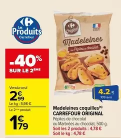 Carrefour - Madeleines Coquilles offre à 2,99€ sur Carrefour City