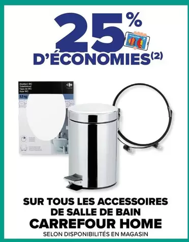 Carrefour - Sur Tous Les Accessoires De Salle De Bain offre sur Carrefour