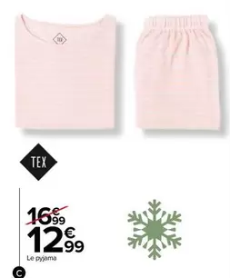 Tex - Le Pyjama offre à 12,99€ sur Carrefour