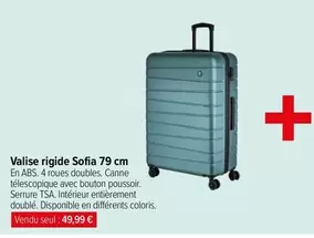 Sofia - Valise Rigide  79 Cm offre à 49,99€ sur Carrefour Drive