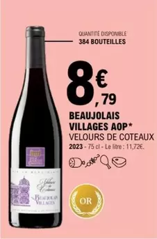 Beaujolais Villages Aop offre à 8,79€ sur E.Leclerc