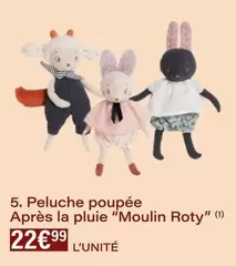 Moulin Roty - Peluche Poupée Après La Pluie offre à 22,99€ sur Monop'