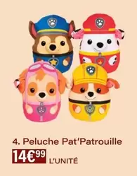 Peluche Pat'Patrouille offre à 14,99€ sur Monop'