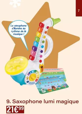 Saxophone Lumi Magique offre à 21,99€ sur Monop'