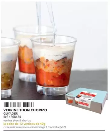 Guyader - Verrine Thon Chorizo offre sur Metro