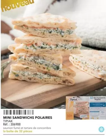 Tipiak - Mini Sandwichs Polaires offre sur Metro