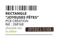 Rectangle "Joyeuses Fêtes" offre sur Metro