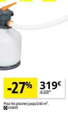 Filtration A Sable Flowclear offre à 319€ sur Irrijardin