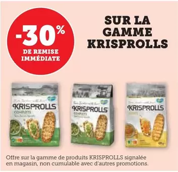 Krisprolls - Sur La Gamme offre sur Super U