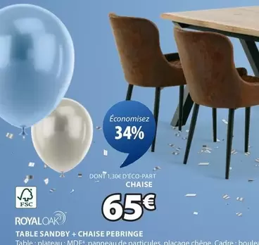 Chaise  offre à 65€ sur JYSK