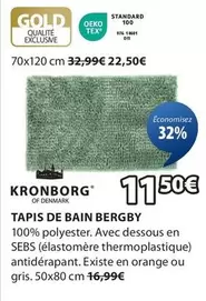 Tapis De Bain Bergby  offre à 11,5€ sur JYSK