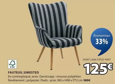 Fauteuil Simested offre à 125€ sur JYSK