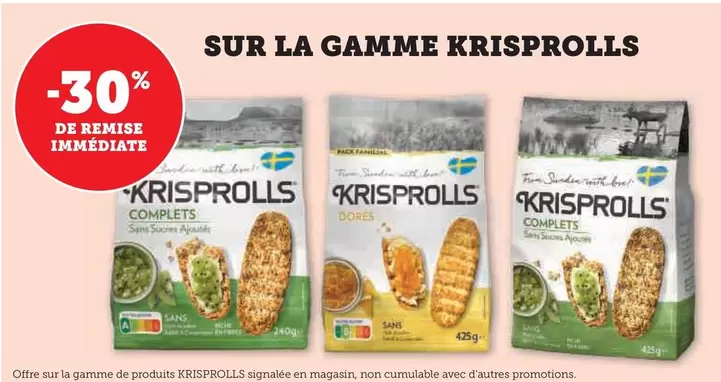 Krisprolls - Sur La Gamme offre sur Super U