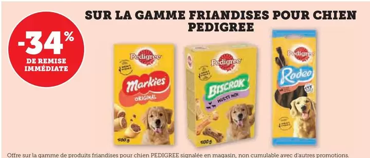 Pedigree - Sur La Gamme Friandises Pour Chien offre sur Super U