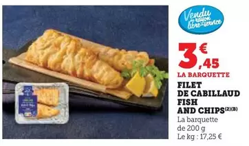 Filet De Cabillaud Fish And Chips offre à 3,45€ sur U Express